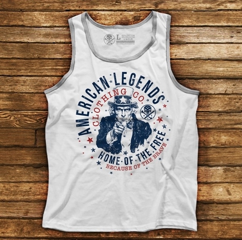 Picture of American Legends Tank - White