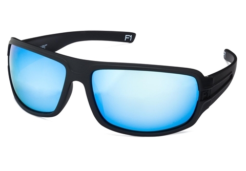 Picture of STRIYKER Premium Eyewear Matte Black (Blue)