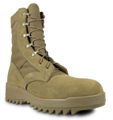Imagen de Bota de Combate Coyote para Clima Cálido con Suela Ondulada