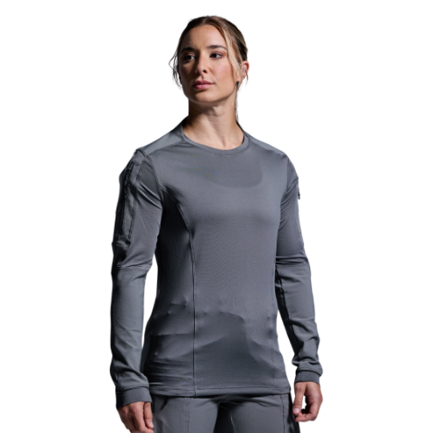 Picture of Born Primitive Women's Op Top Long Sleeve Shirt - Wolf Gray 