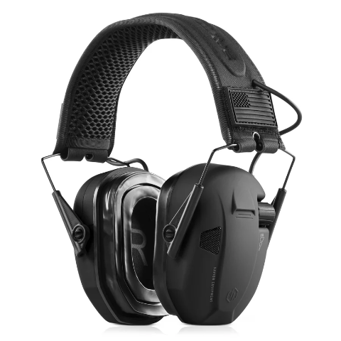 Imagen de Apollo Electronic Earmuffs w/ Batteries & Patch - Black