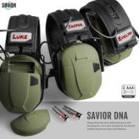 Imagen de Apollo Electronic Earmuffs w/ Batteries & Patch - Green