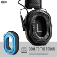 Picture of Apollo Electronic Earmuffs w/ Batteries & Patch - Tan