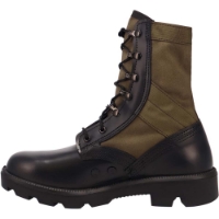 Picture of McRae Generation 2 Hot Weather Black Full Grain Leather / Olive Drab Cotton Duck Tropical Boot with Vibram™ Panama Outsole