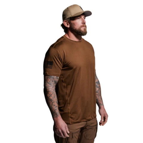 Picture of Born Primitive Range Shirt Flag - Coyote Brown