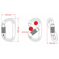 Imagen de Kong OVALONE DNA ALU TWIST LOCK